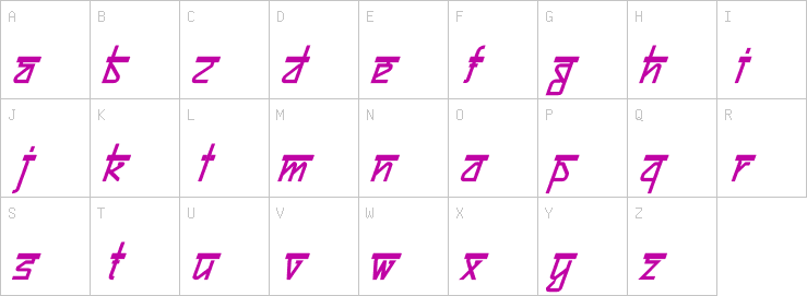 Uppercase characters