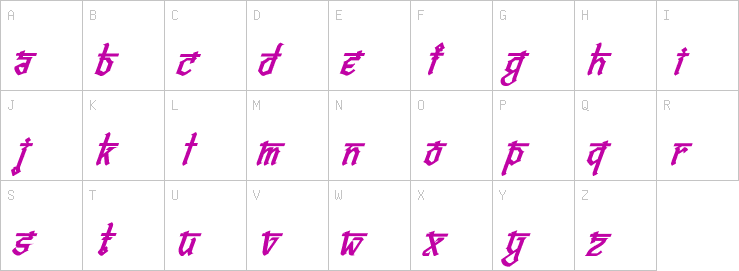 Uppercase characters