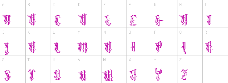 Uppercase characters