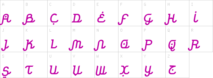 Uppercase characters