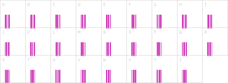 Uppercase characters