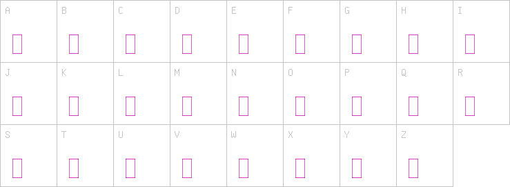 Uppercase characters